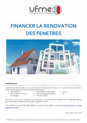 Guide UFME Financer la rénovation des fenêtres